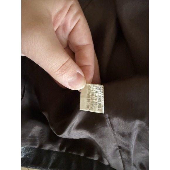 Dana Bachman Women's Leather Jacket 4 VTG blazer - Picture 4 of 6